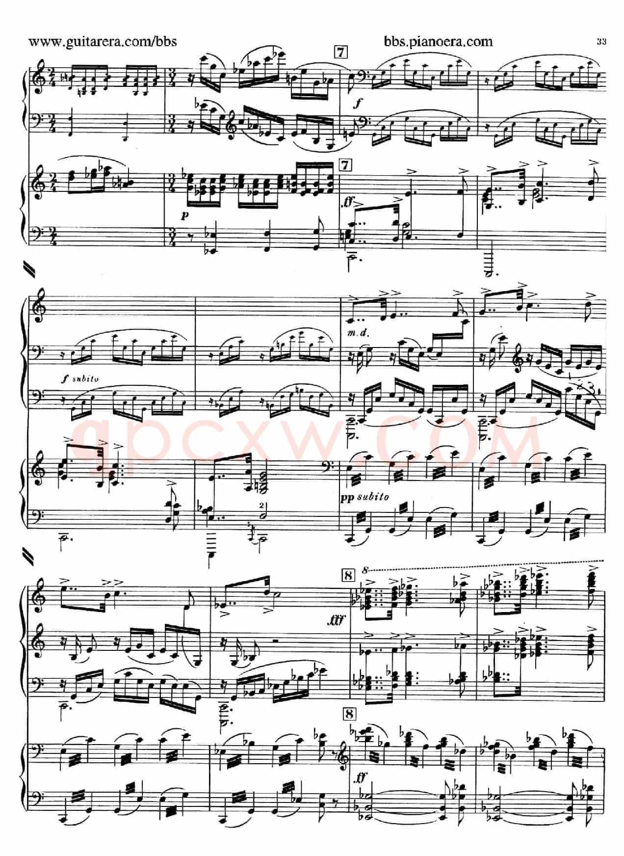 Piano Concerto in c-sharp Minor(升c小调钢琴协奏曲·第二乐章)