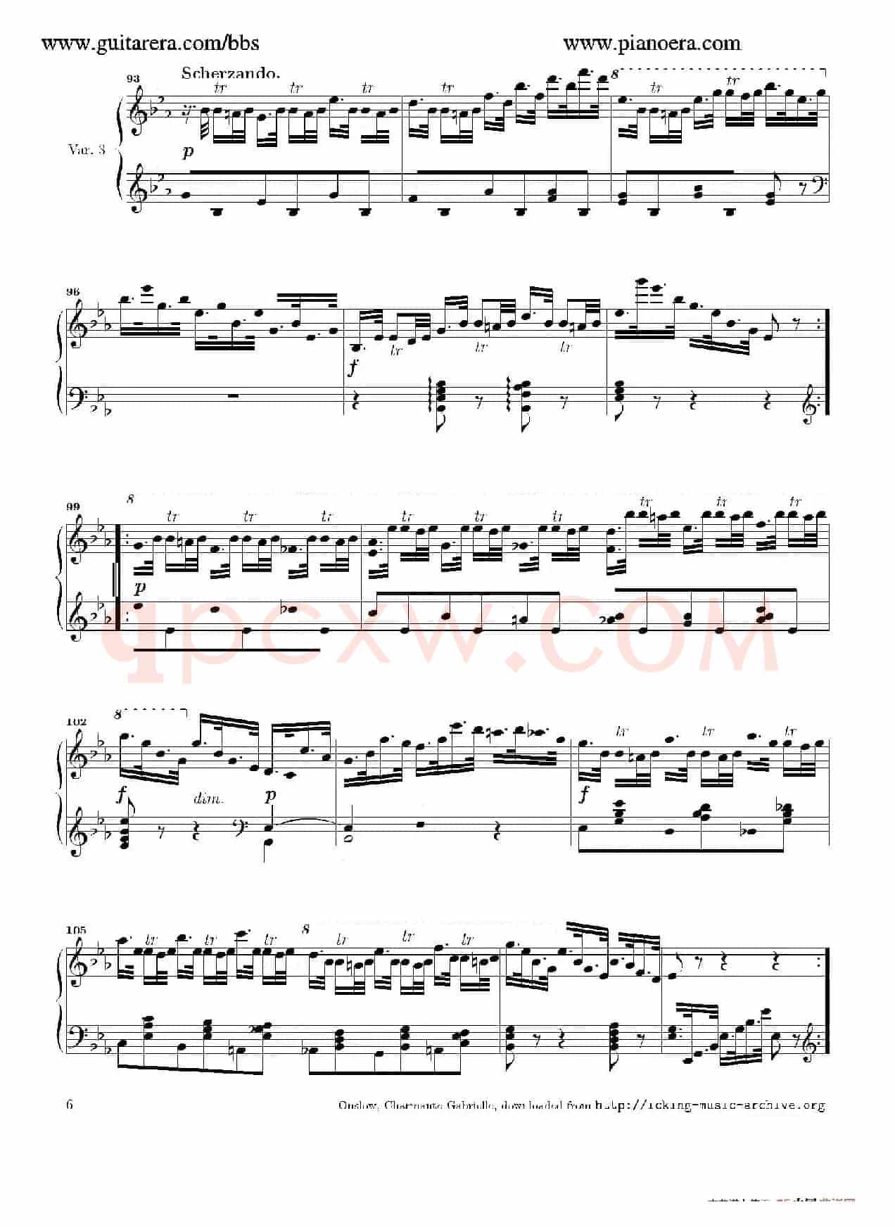 Variations in E-flat Major Op.12(降E大调变奏曲)