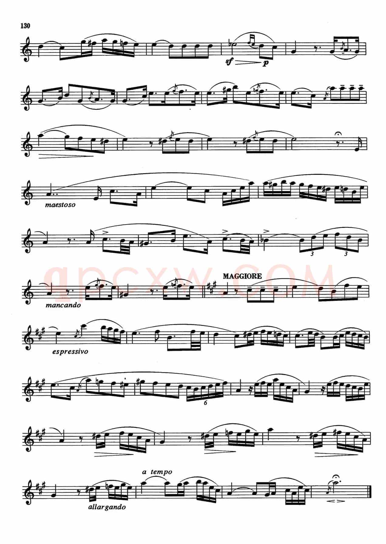 萨克斯管业余考级七级练习曲（8首）