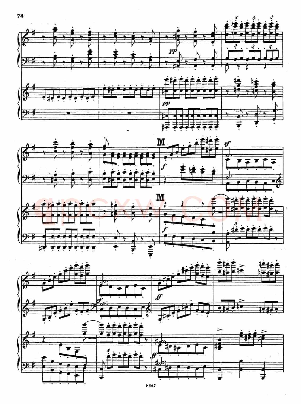 Symphony No.4 in e Minor Op.98(e小调第四交响曲·双钢琴)