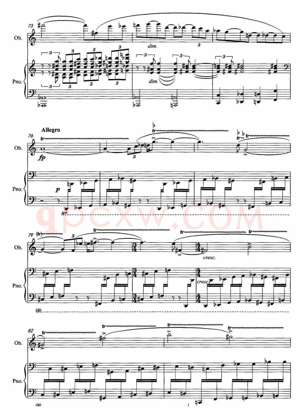 奏鸣曲（双簧管与钢琴）