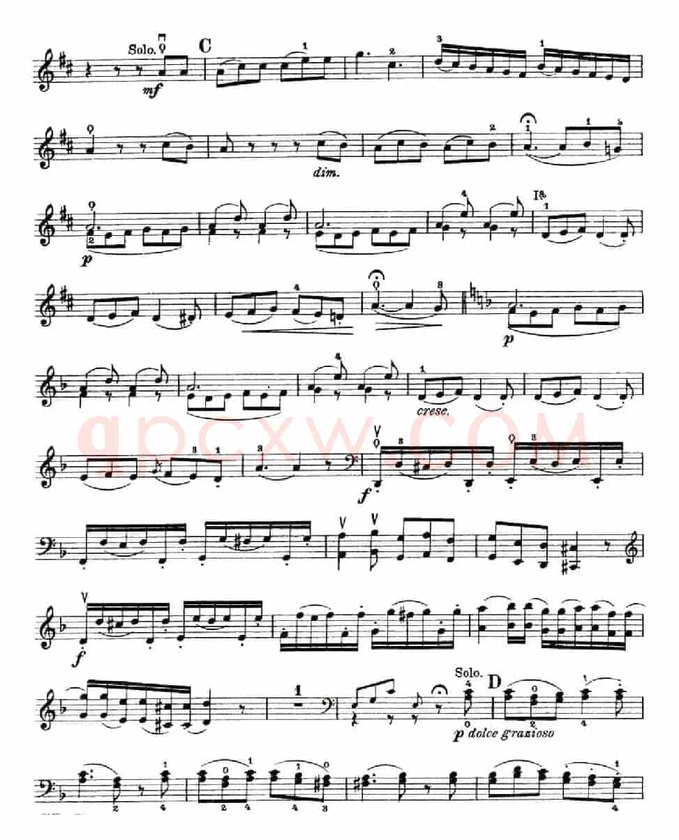 J. Haydn Concerto in D Major（海顿D大调大提琴协奏曲 [大提琴谱]）