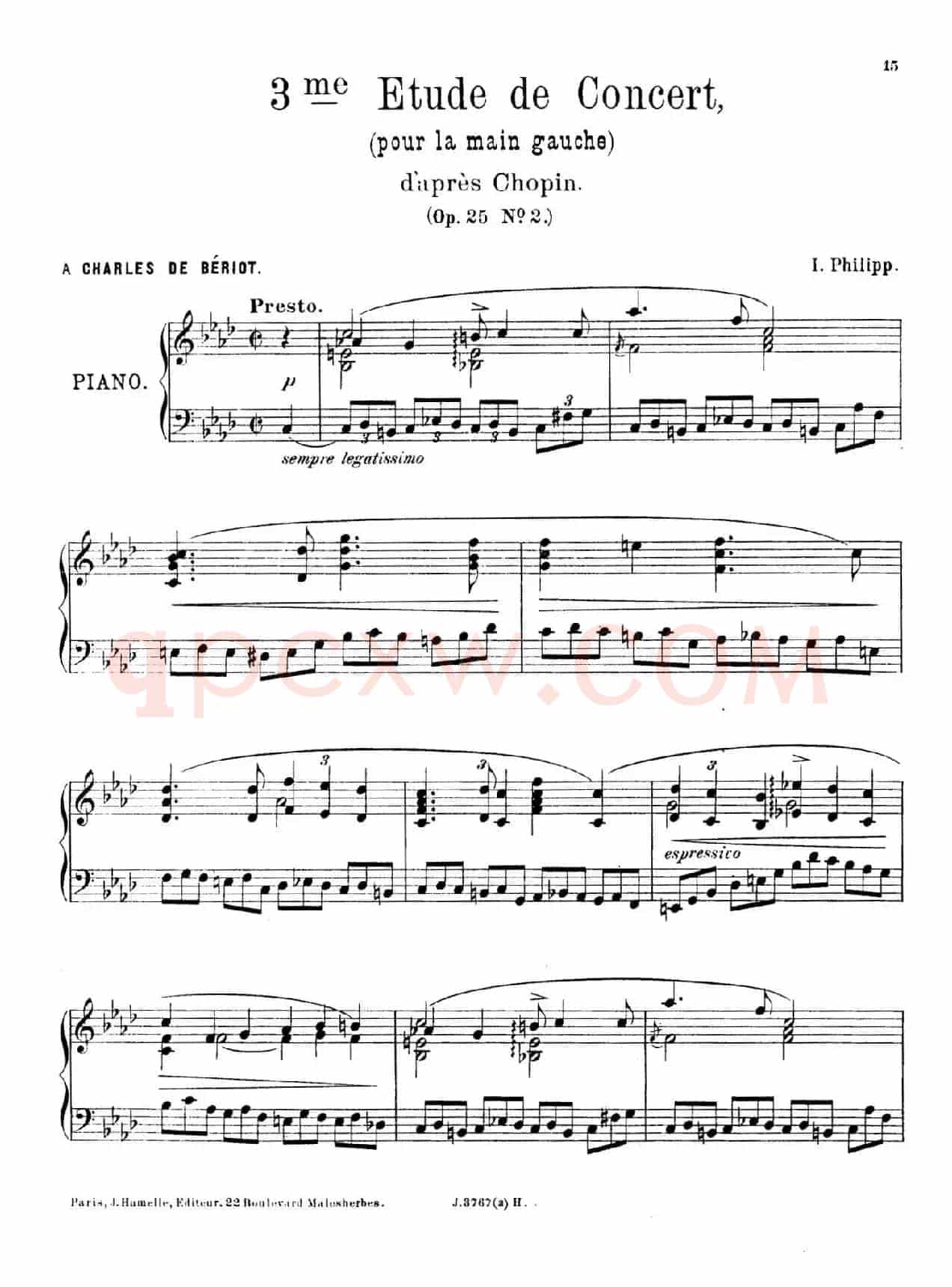 6 Etudes de Concert（6首音乐会练习曲·3）