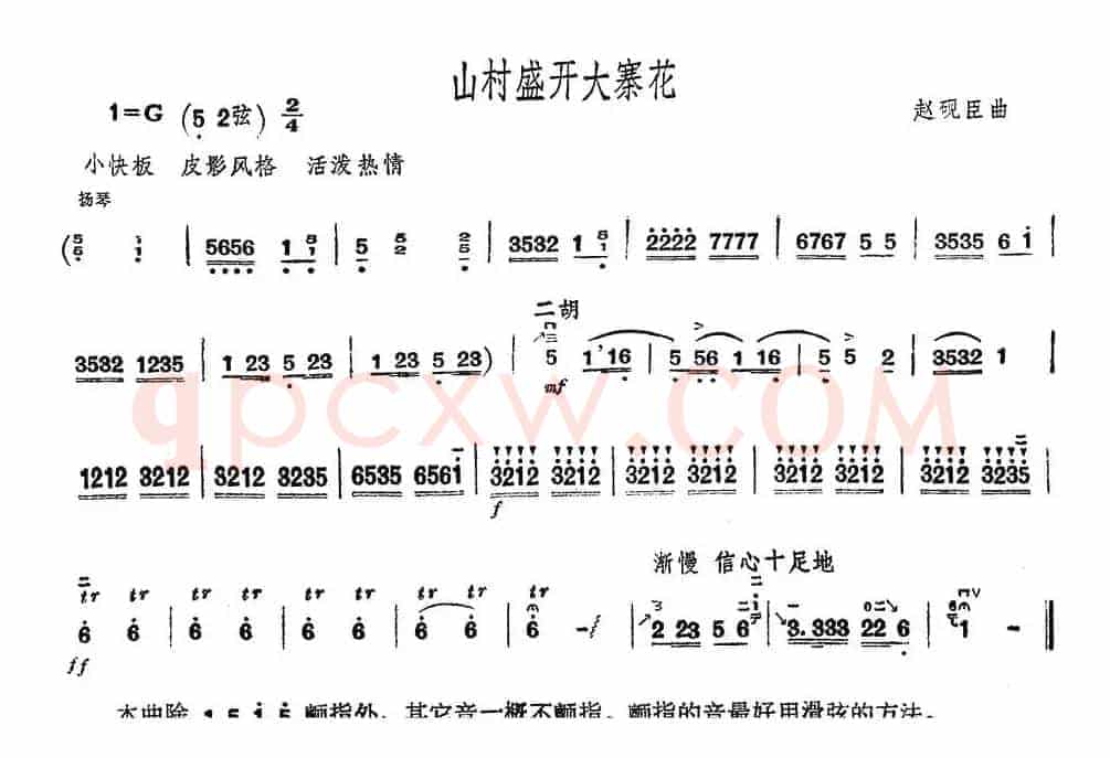 山村盛开大寨花