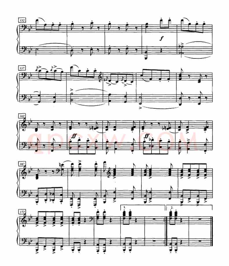 加洛普即兴曲（四手联弹、第二钢琴）