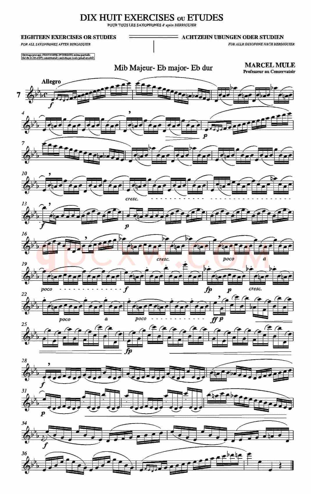 18 Exercicios ou Estudos de Marcel Mule - Enelruy Lira(马瑟·穆勒18首练习曲—7)