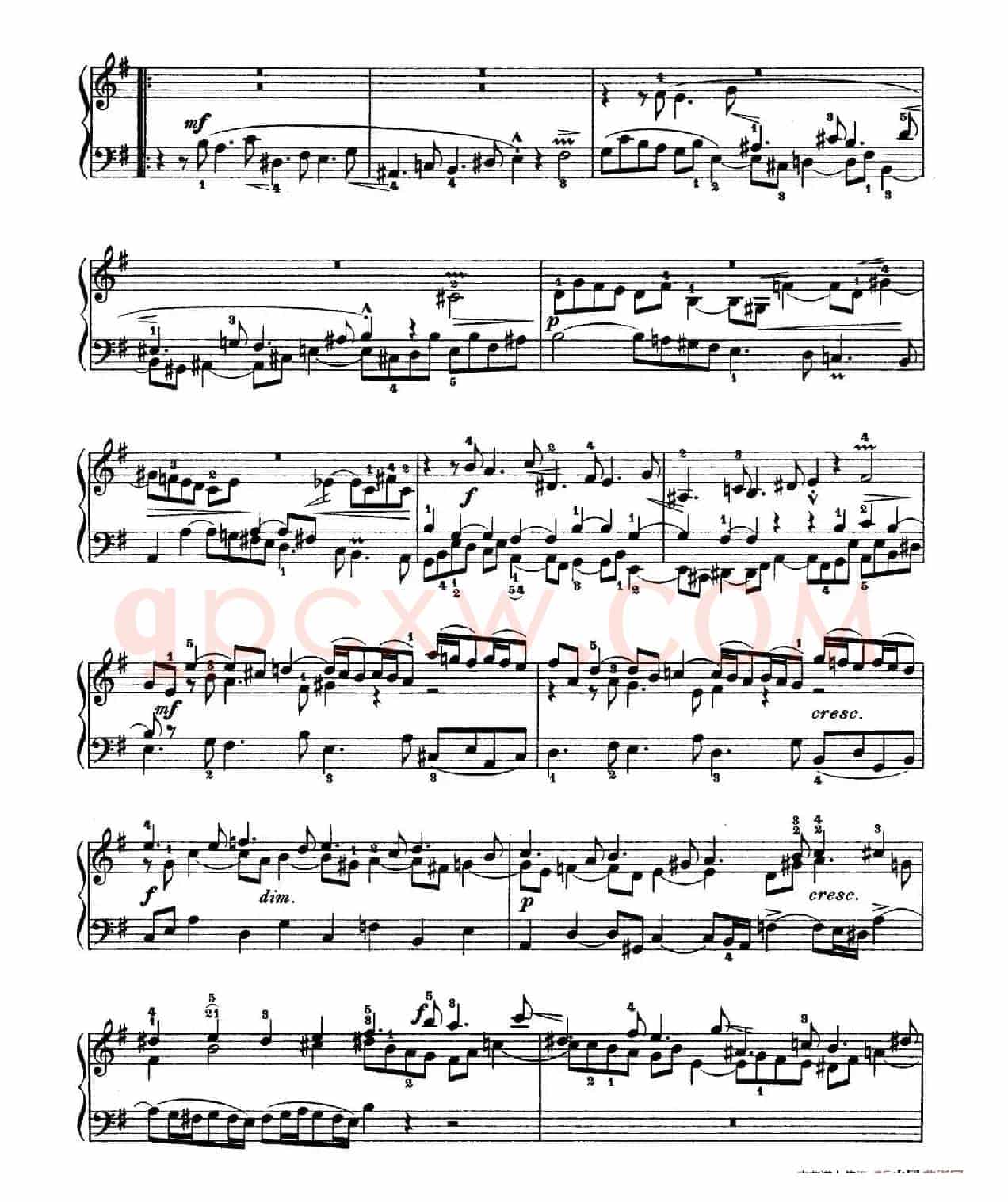Six Partitas BWV 825-830（6首帕蒂塔·6）