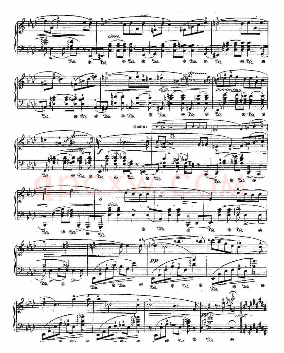 B大调夜曲Op.62－1（Deux  Nocturnes）