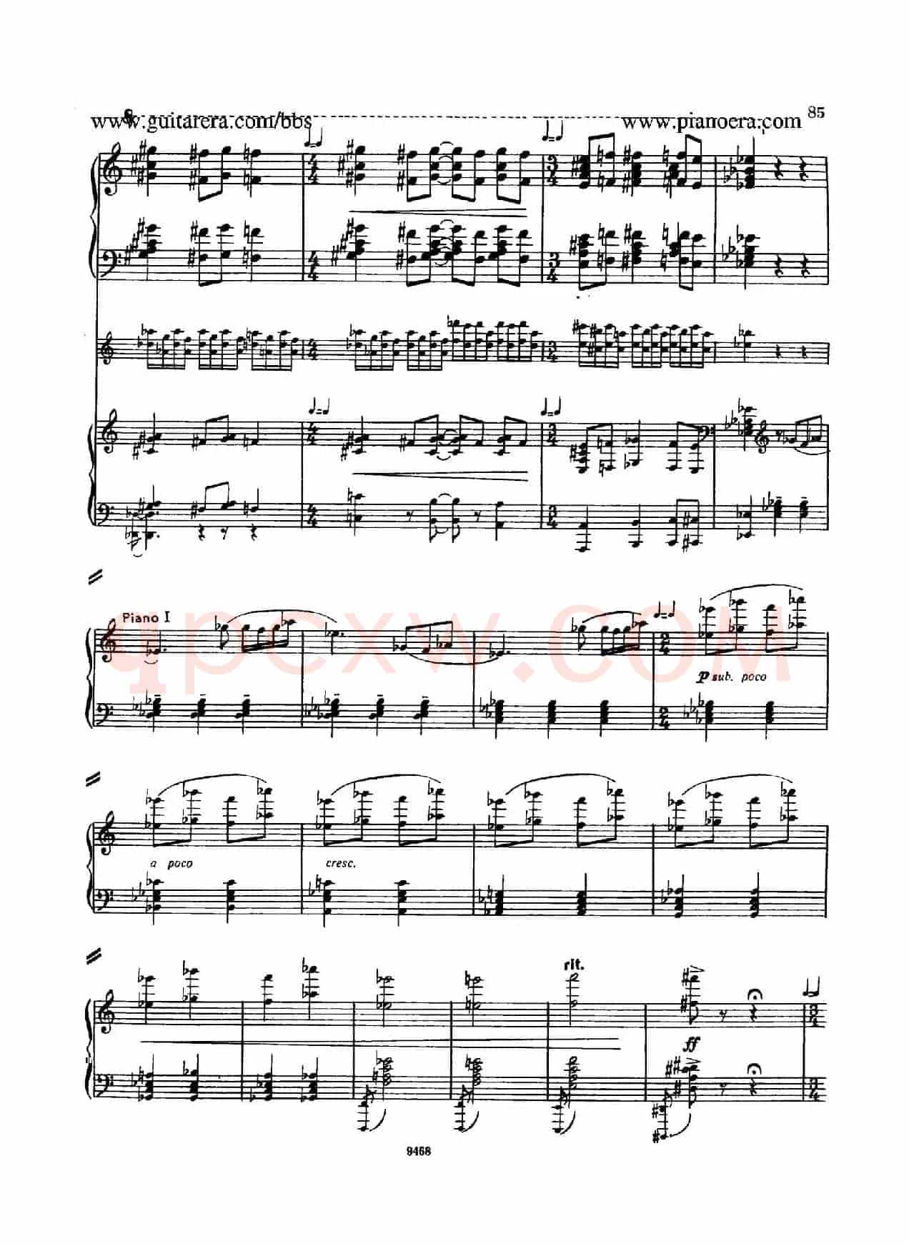 Piano Concerto in D-flat Major Op.37(降D大调钢琴协奏曲·Ⅲ·双钢琴)