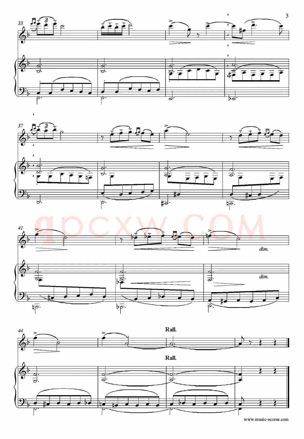 Notturno（Borodin作曲版）（长笛+钢琴伴奏）