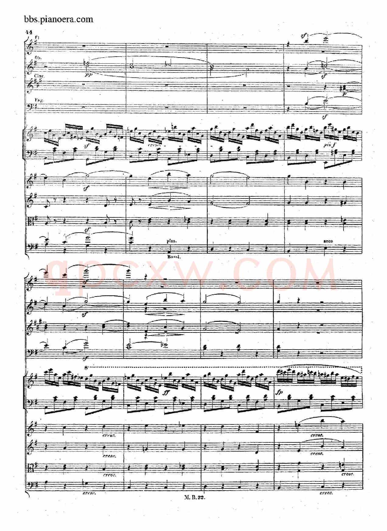 Piano Concerto No.1 in g Minor Op.25(g小调第一钢琴协奏曲·总谱)