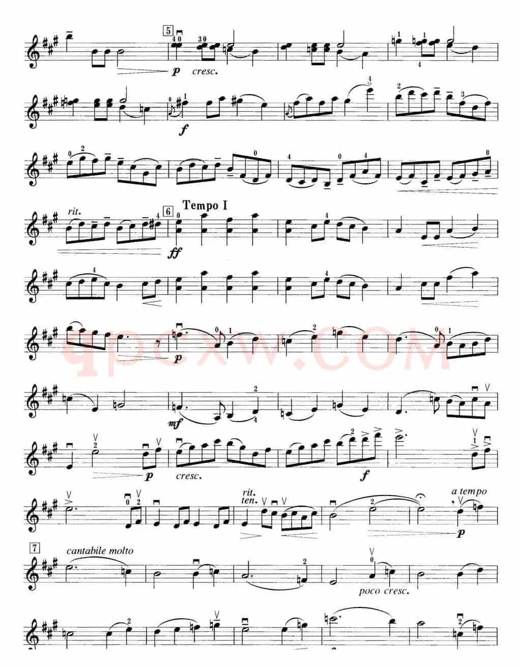 小提琴考级第五级：外国乐曲（6首）