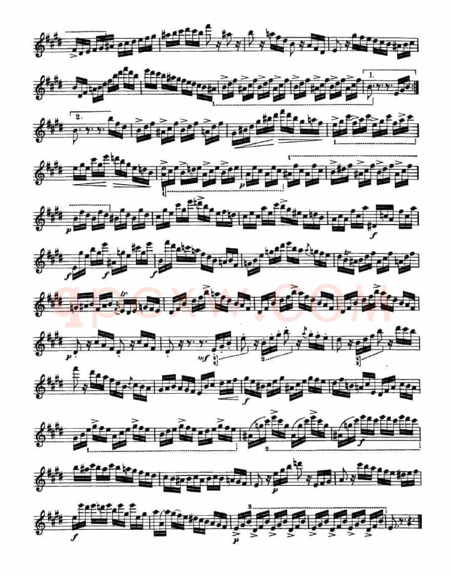 24首小提琴练习曲之9 