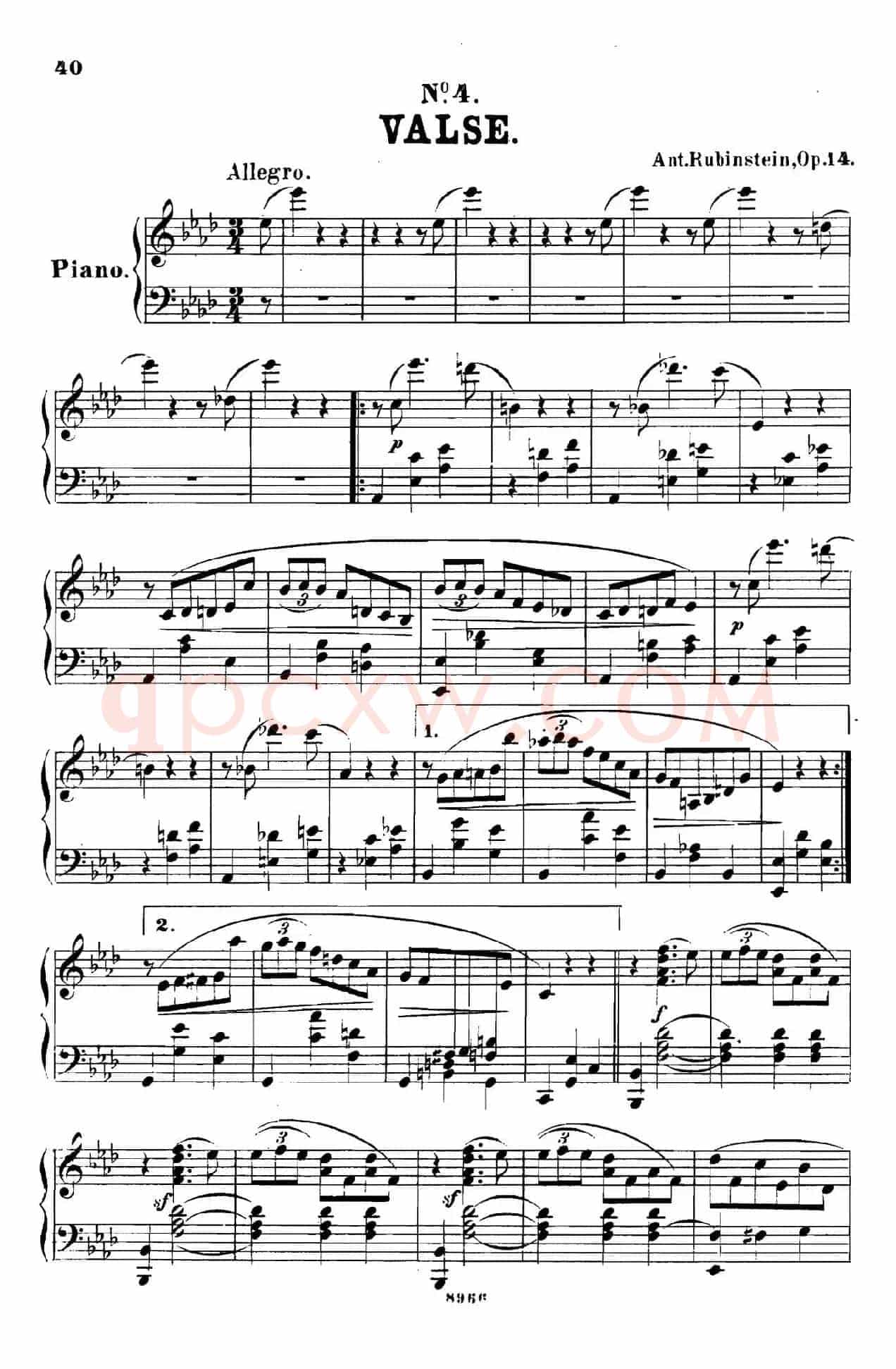 舞会 Le Bal Op.14（No.4）