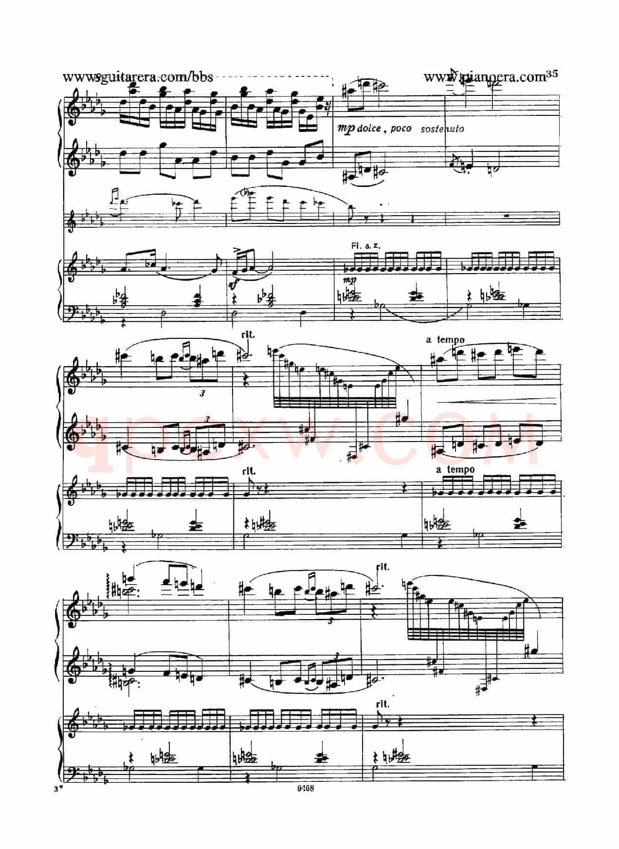 Piano Concerto in D-flat Major Op.37(降D大调钢琴协奏曲·Ⅰ·双钢琴)