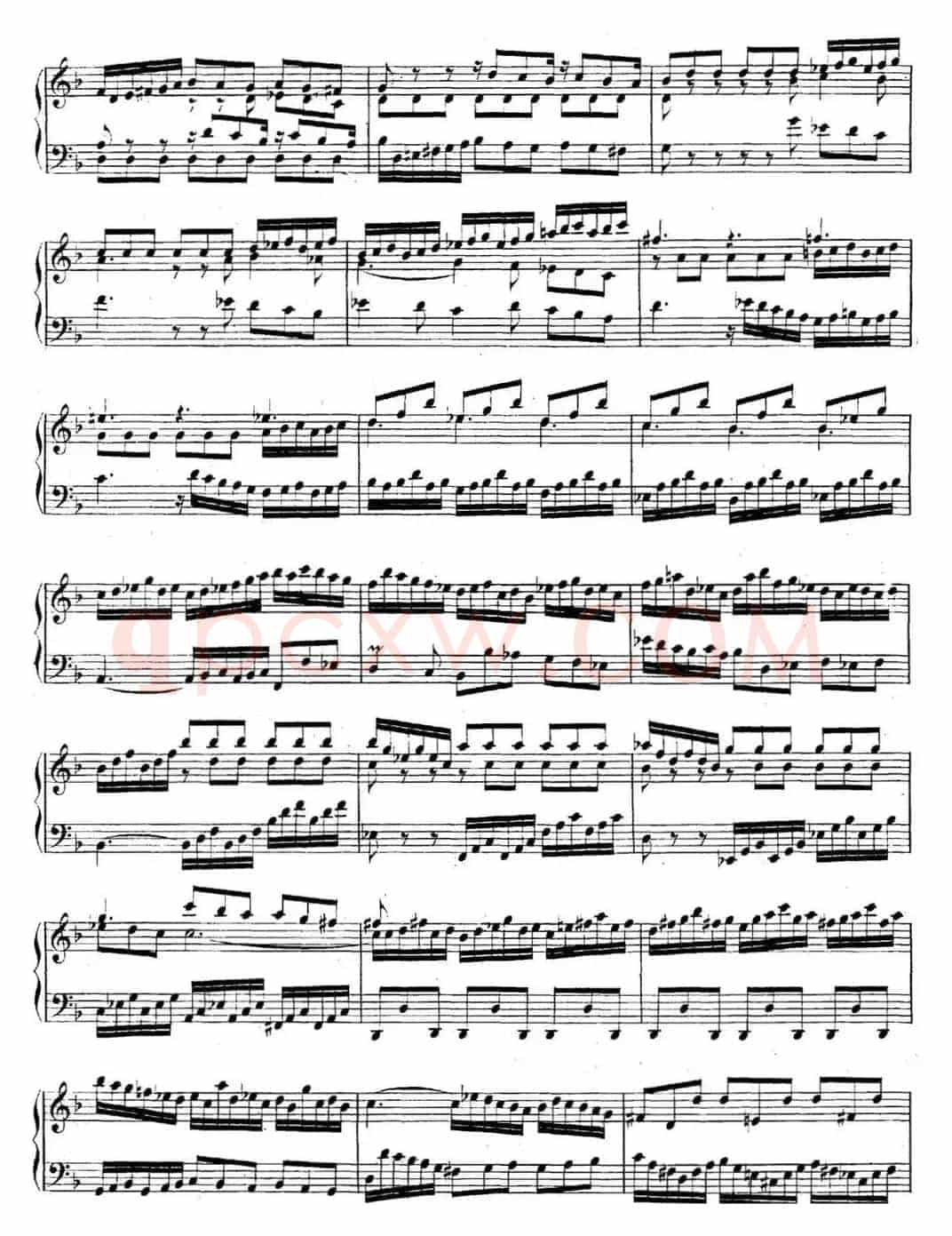 英国组曲No.6 巴赫 d小调 6th Suite BWV 811