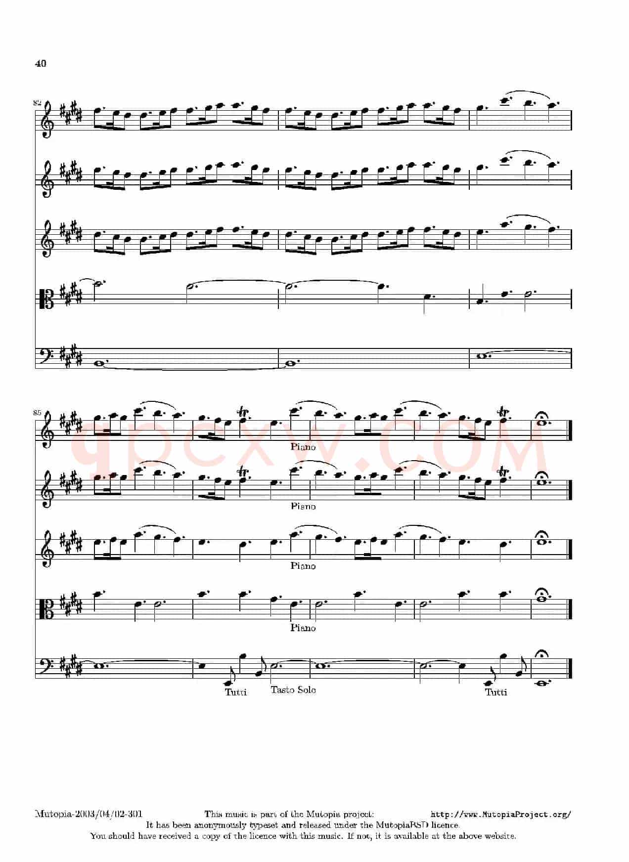 La Primavera·Spring（四季·春）（弦乐协奏曲总谱）
