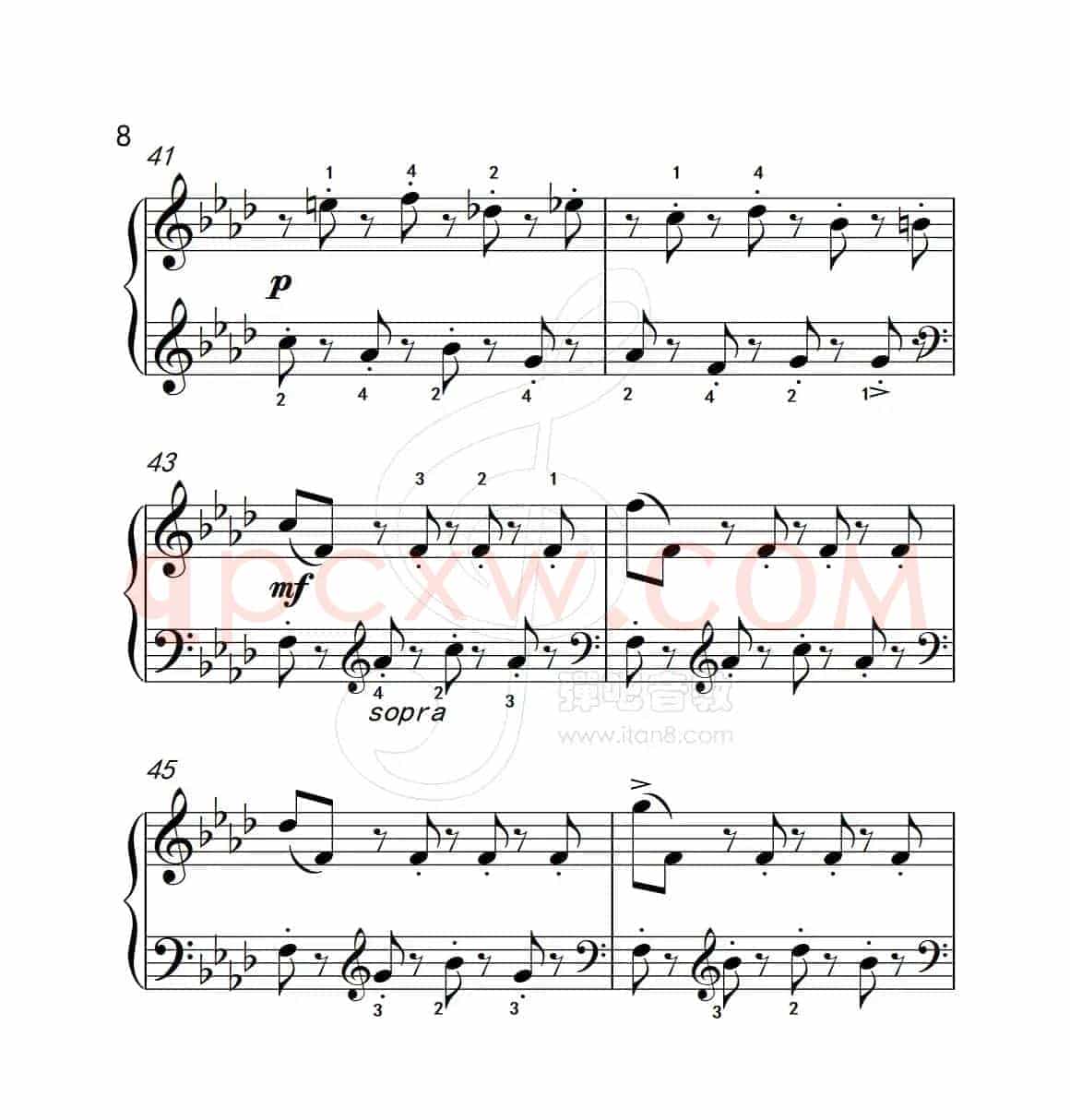 练习曲 43（克拉莫钢琴练习曲60首）