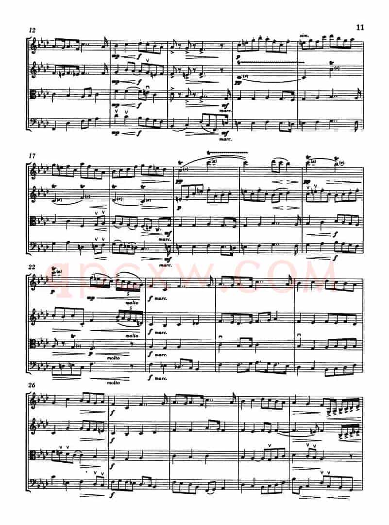 MARCH OF THE KINGS(圣诞音乐、弦乐四重奏)