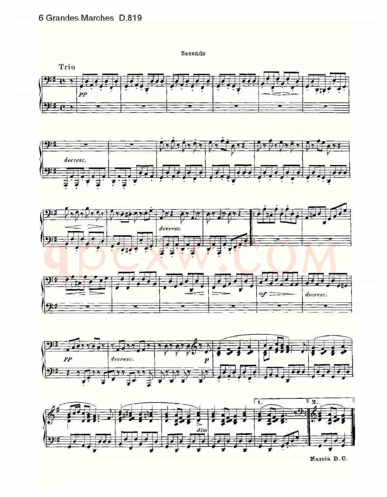 6 Grandes Marches D.819(6 贵族进行曲 D.819)