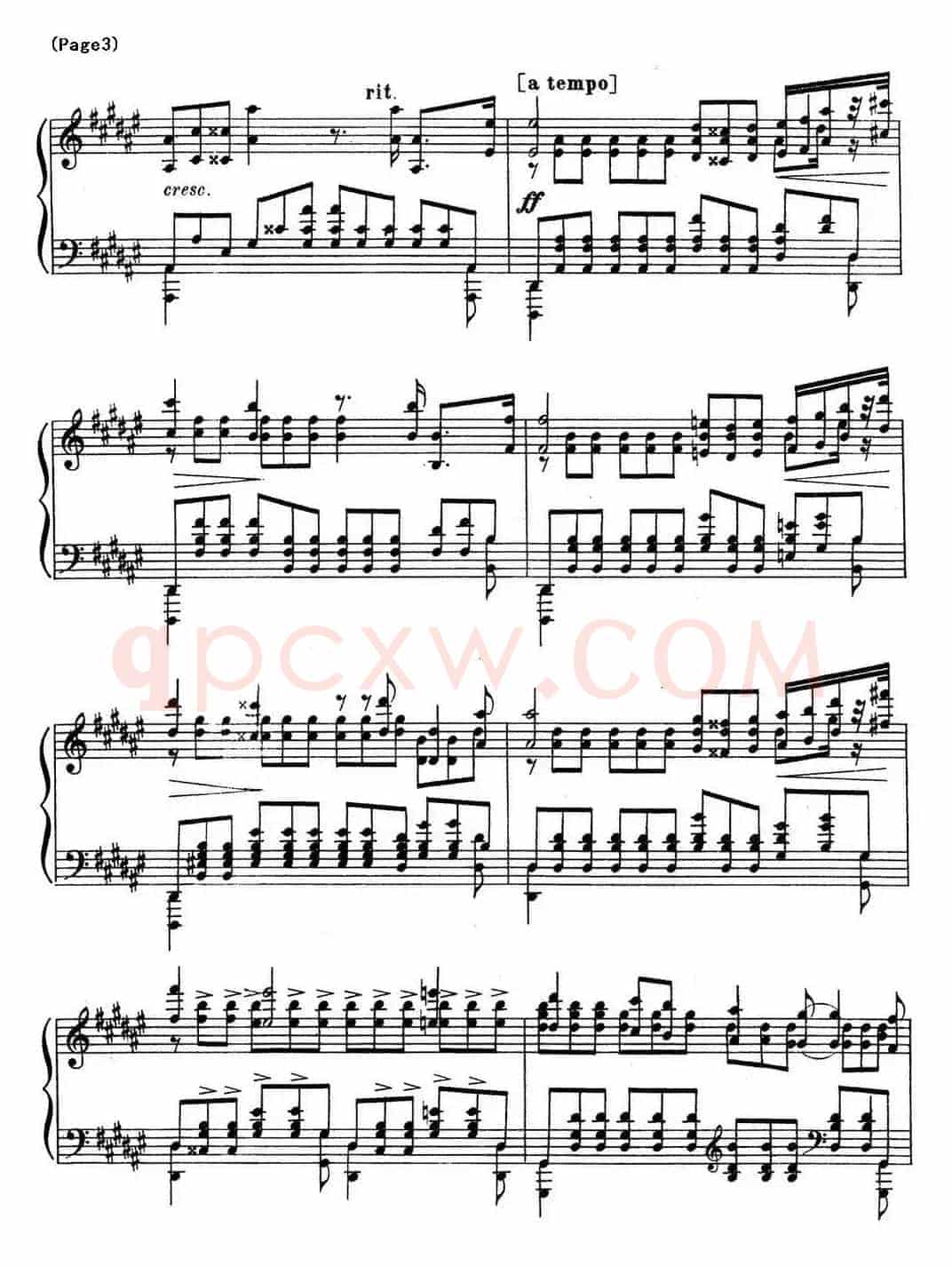 斯克里亚宾12首钢琴练习曲 Op8(No.12 Alexander Scriabin Etudes)