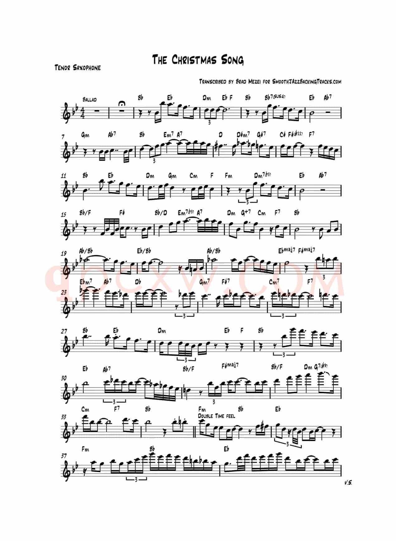The Christmas Song（次中音萨克斯）