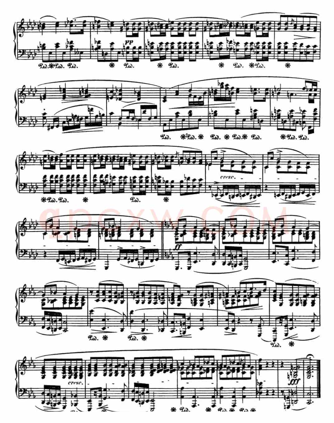 肖邦 波兰舞曲 Op.40 No.2 c小调 Polonaise