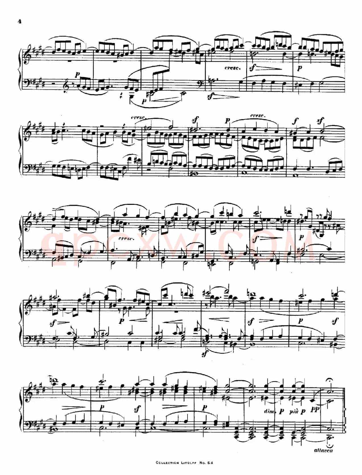 Quartet No.14(升c小调第十四弦乐四重奏钢琴版)