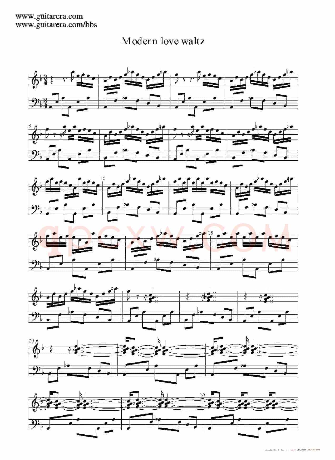 Modern Love Waltz （现代爱情圆舞曲）