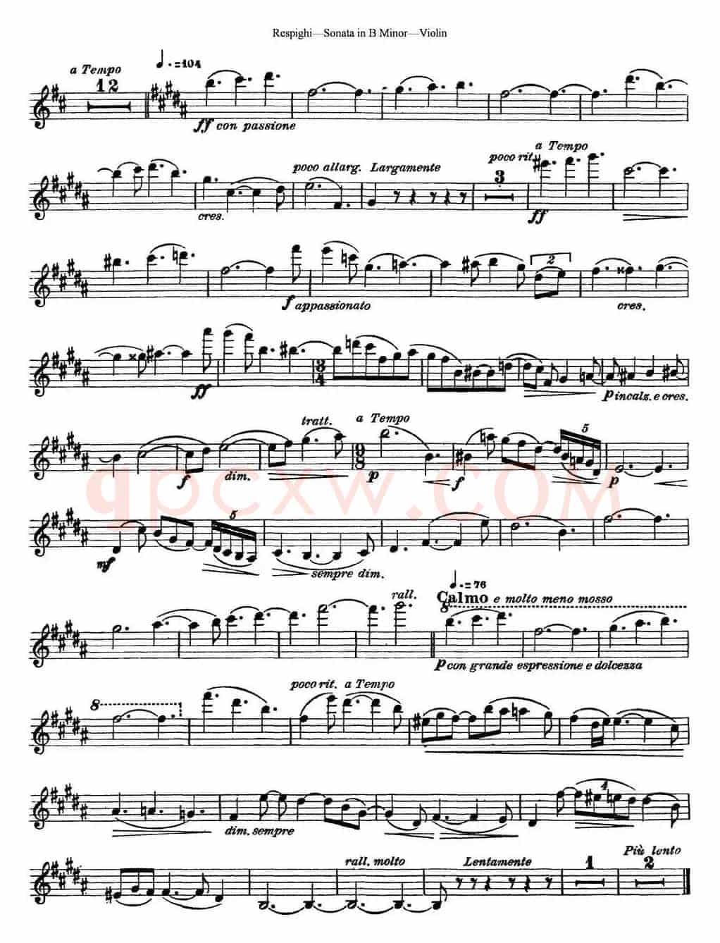 Violin Sonata in B Minor