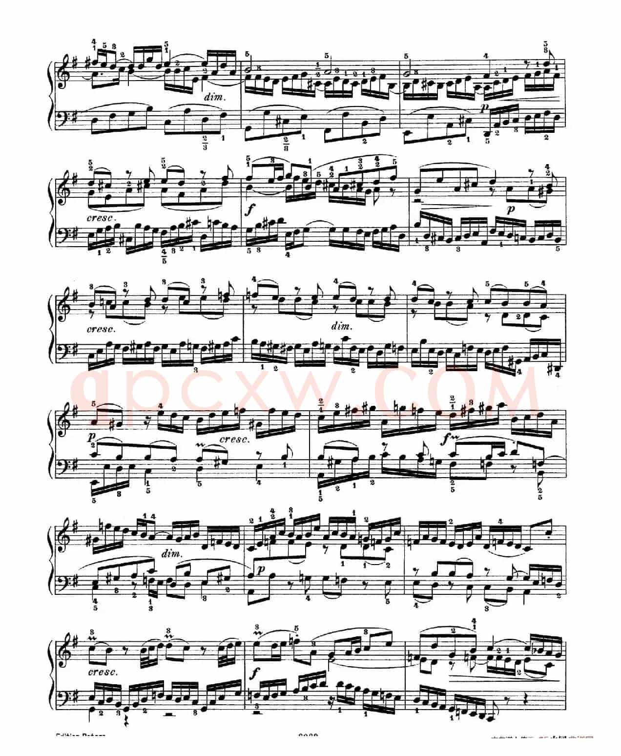 Six Partitas BWV 825-830（6首帕蒂塔·6）