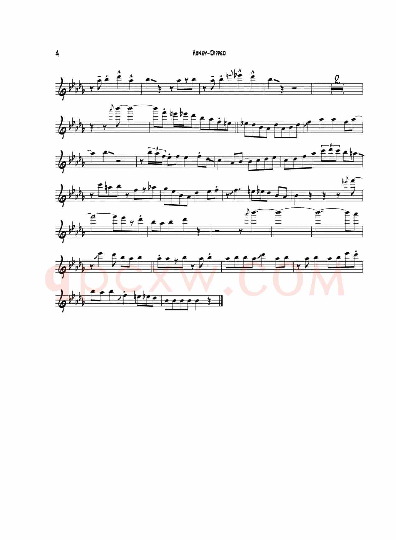 Honey Dipped（中音萨克斯）