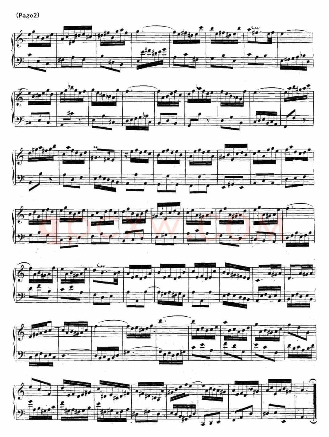 帕蒂塔6首德国组曲（No.3 a小调 巴赫 Partita a Minor BWV 827）