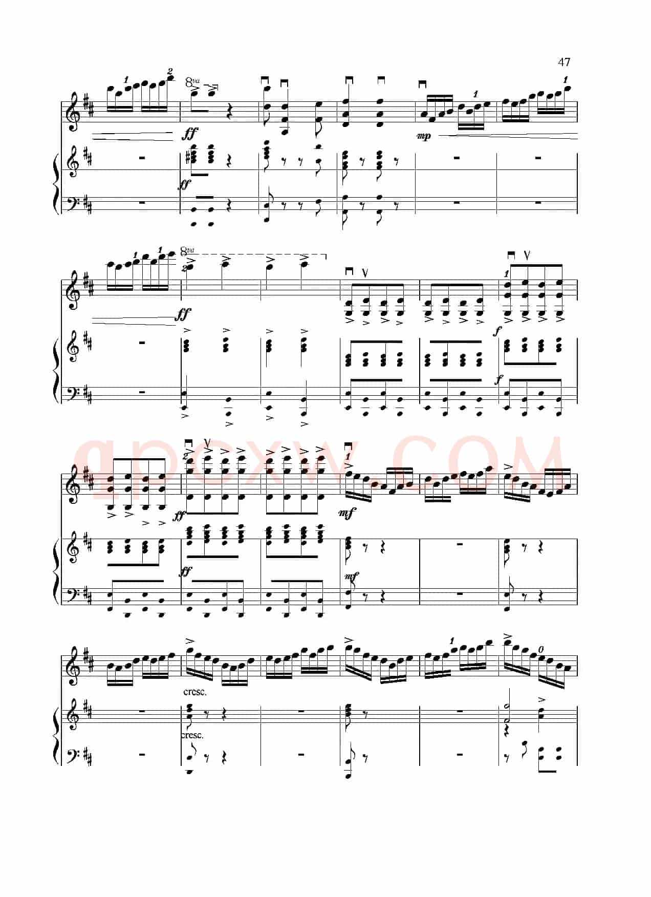 满江红幻想曲（小提琴+钢琴）