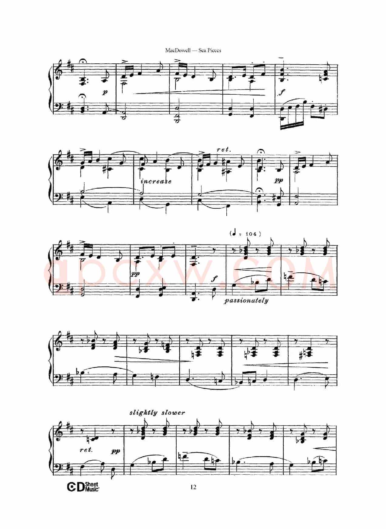 海景 Sea Pieces Op.55（No.5）