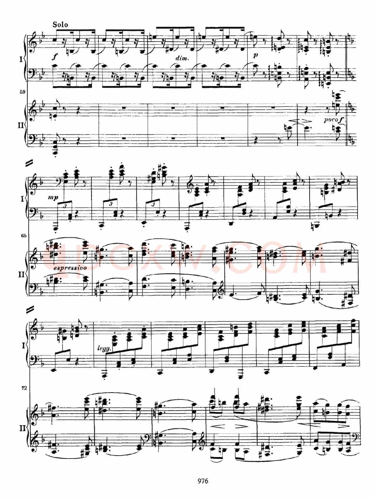 降B大调第二钢琴协奏曲（P71——80）
