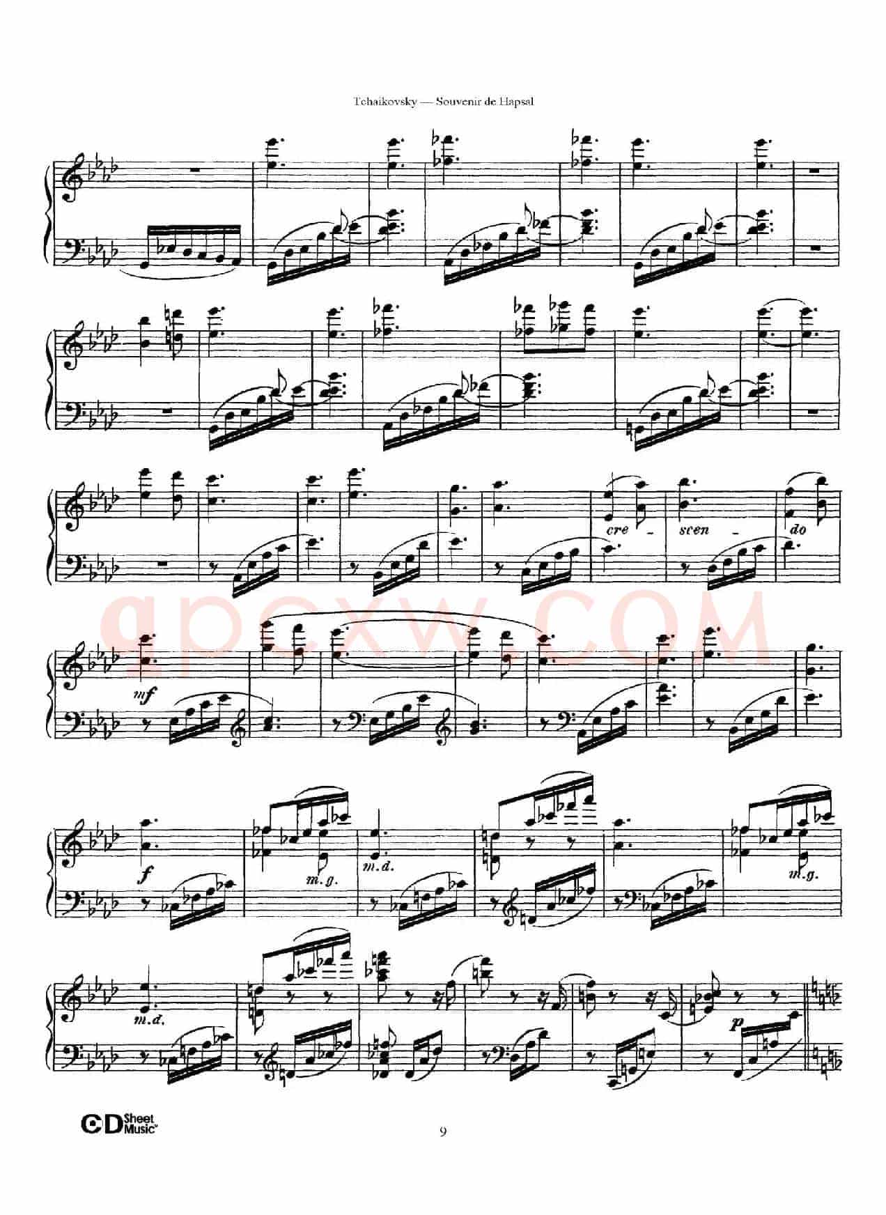 Souvenir de Hapsal Op.2(哈普萨的回忆·2)