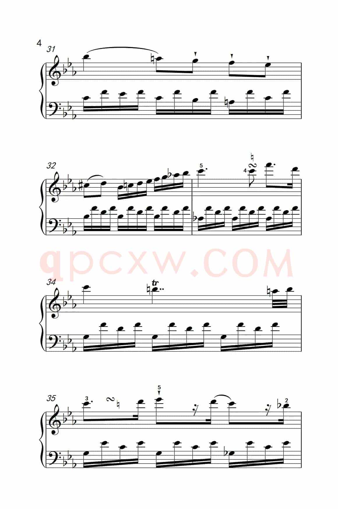 第八级2.♭E大调奏鸣曲 第一乐章 Hob.XVI 49（中央音乐学院 钢琴（业余）考级教程 7-9级）