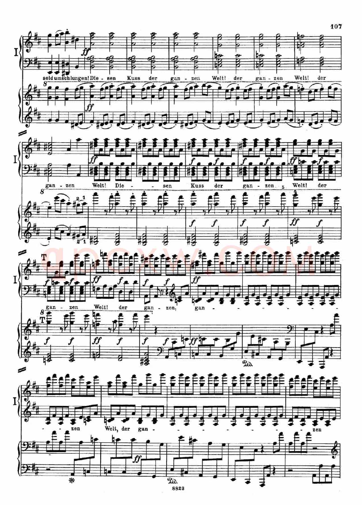 d小调第九交响曲 Op.125(双钢琴P103——109)