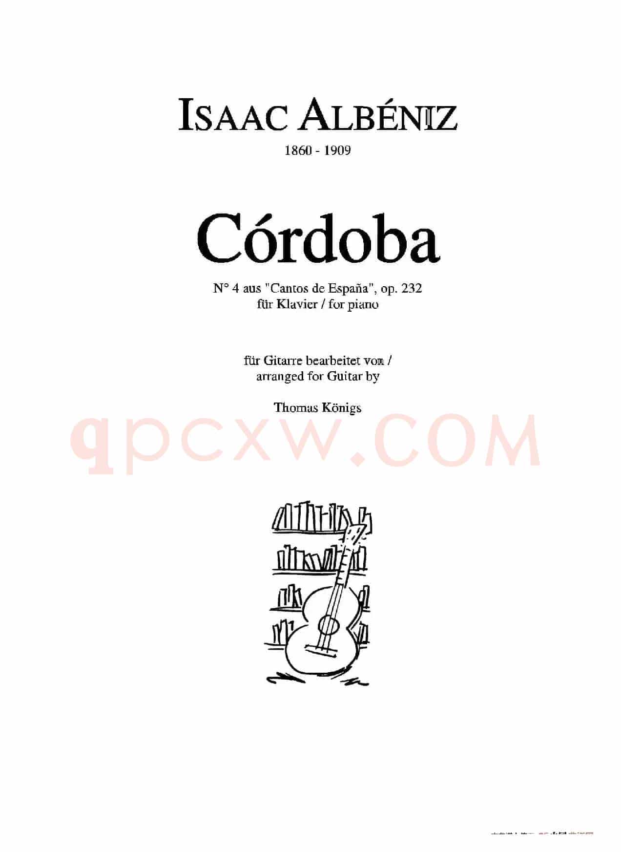 Cordoba op.232 NO.4（古典吉他）
