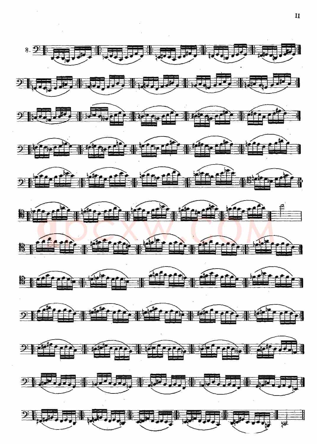 大管高级练习曲 第一部分 每日练习（1—10）
