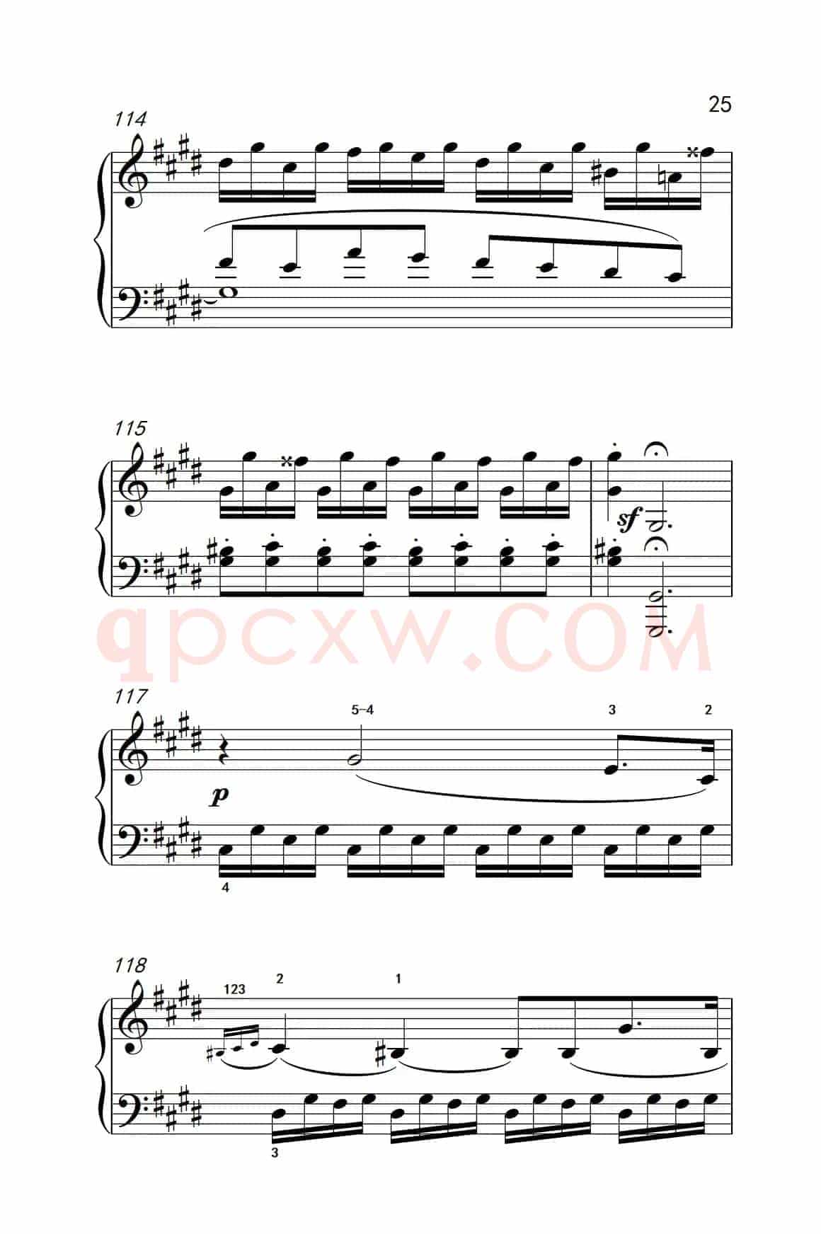 第十四号钢琴奏鸣曲（月光） 激动的急板