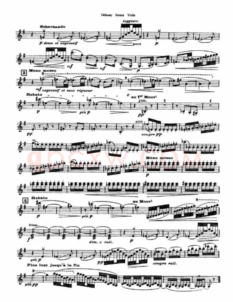 奏鸣曲（Sonata）（ 德彪斯作曲版）