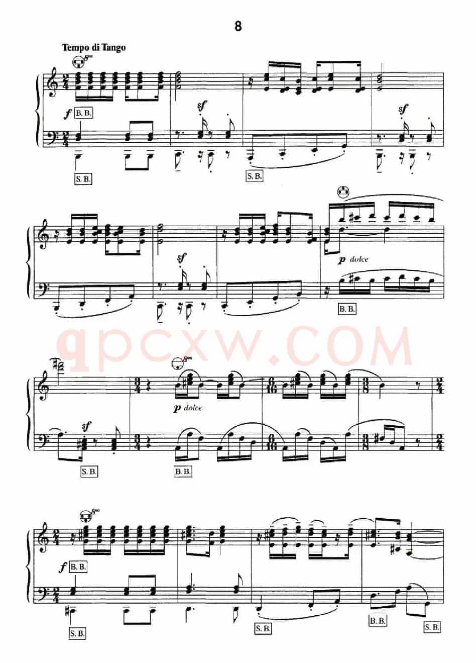斯特拉文斯基 - 八首自由低音手风琴小品