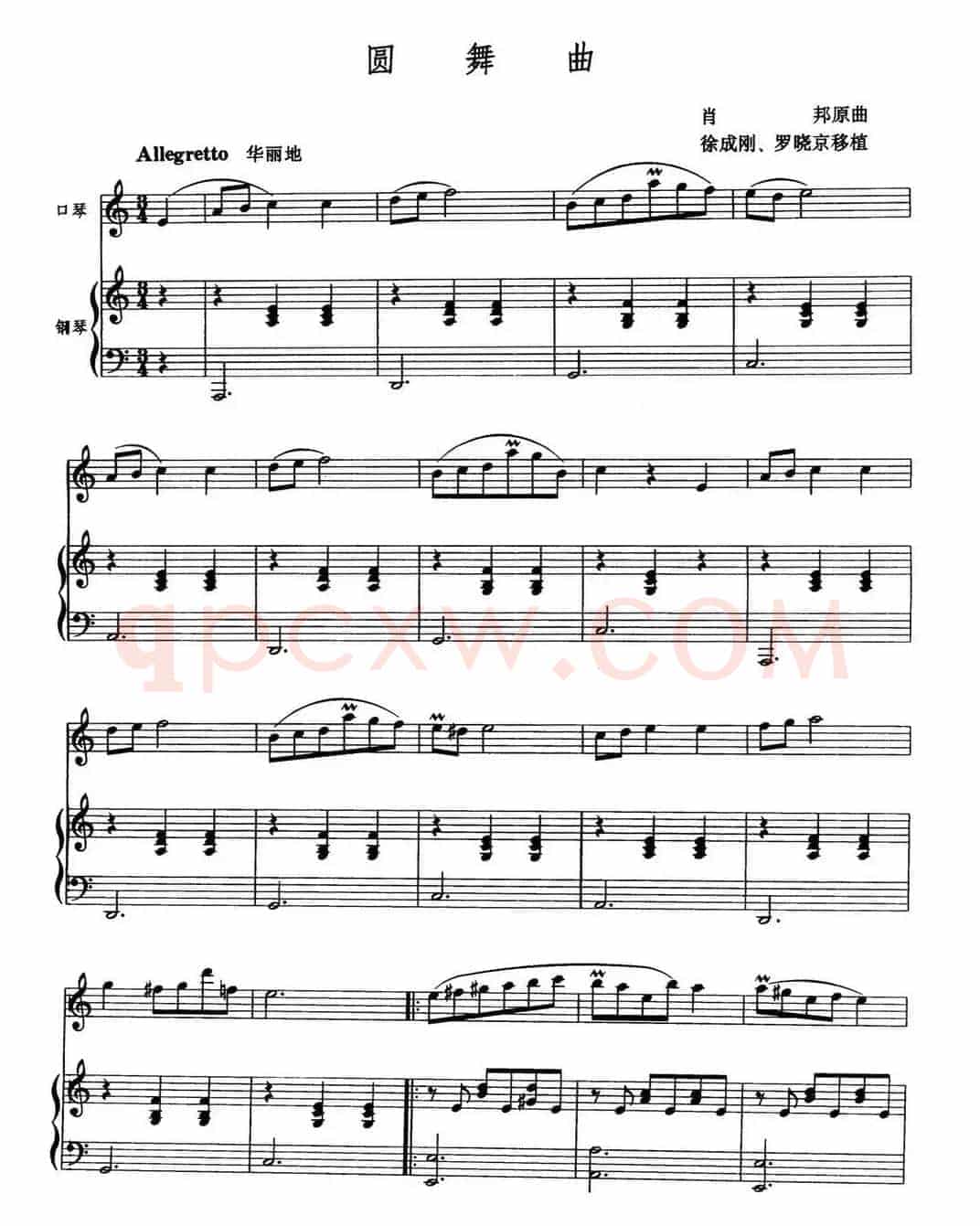 圆舞曲（徐成刚 罗晓京移植）