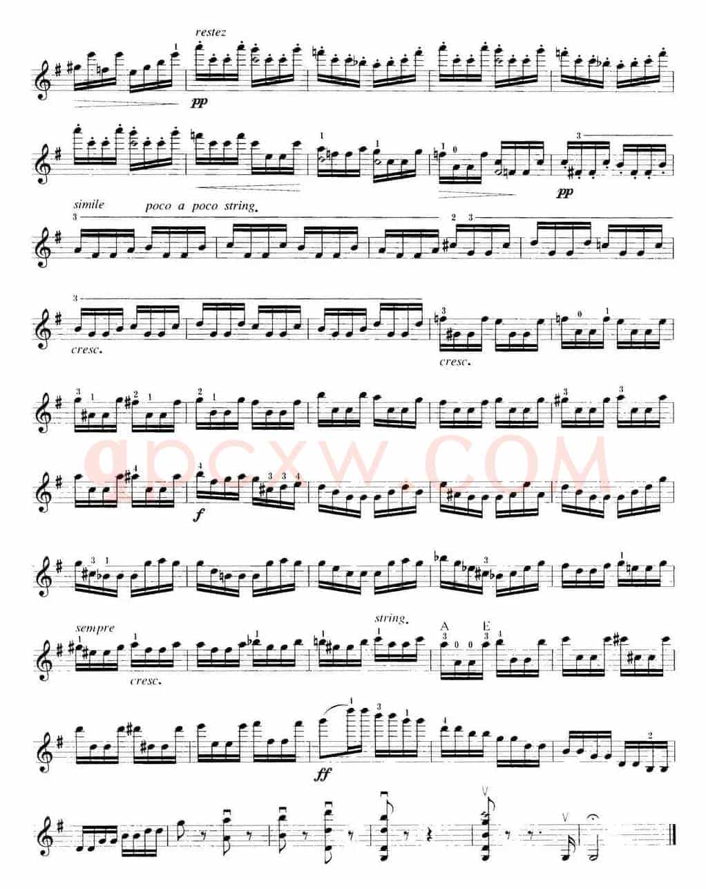 小提琴考级第八级：外国乐曲（7首）