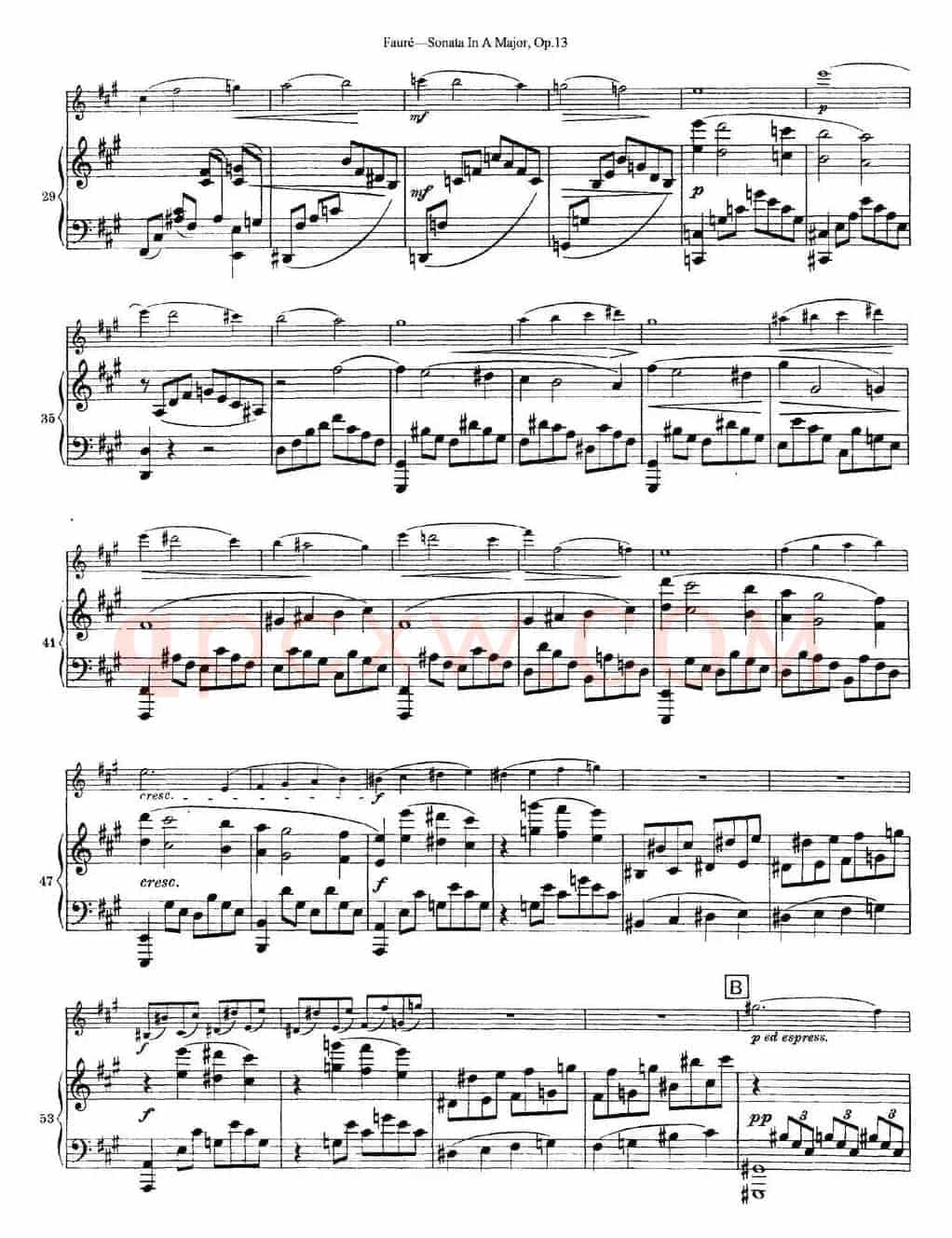 Violin Sonata No.1 Op.13（小提琴+钢琴伴奏）