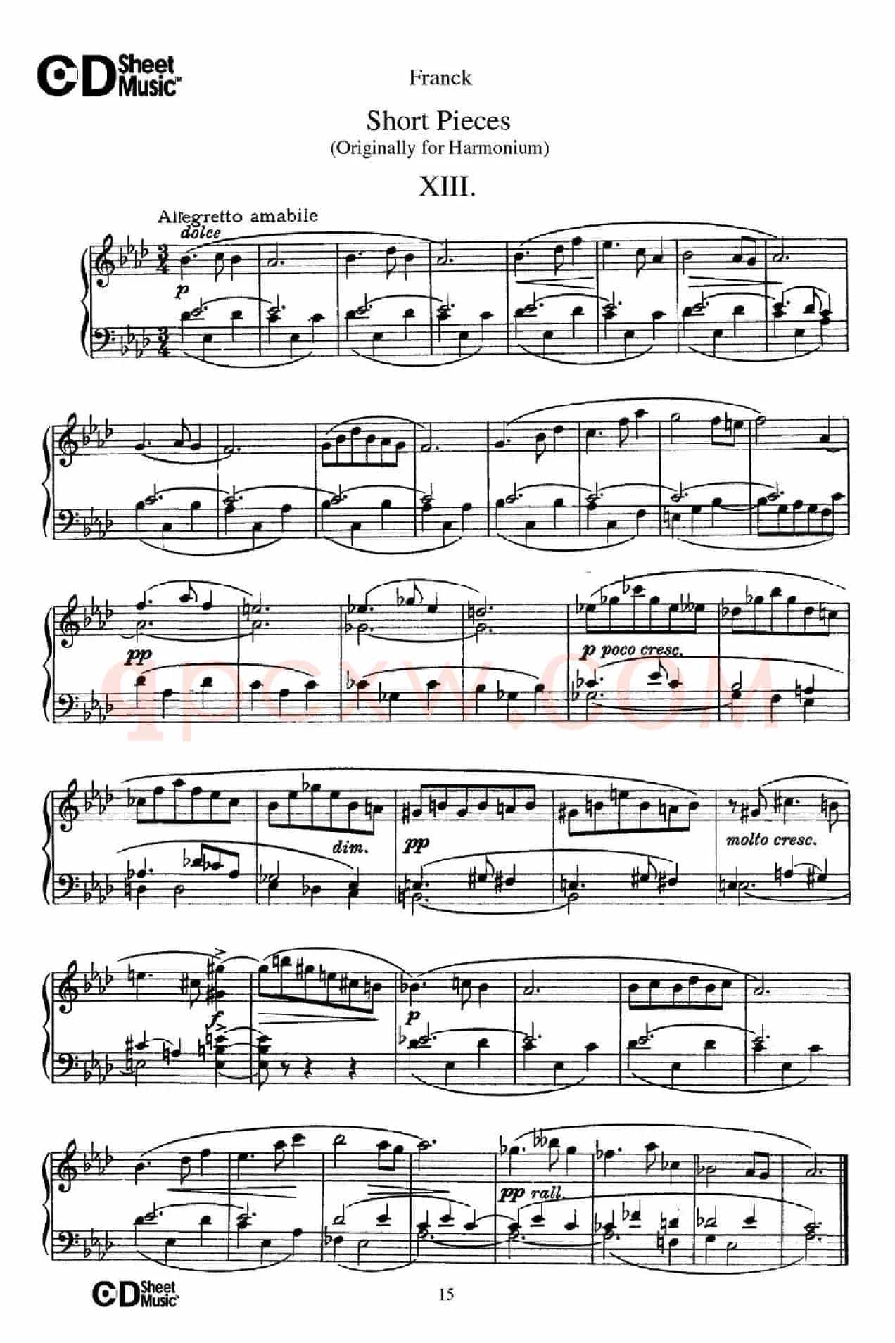 18 Short Pieces（18首小品·XIII）