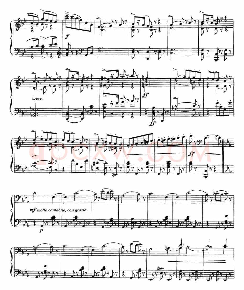 柴可夫斯基18首钢琴小品Op.72(6.Mazurque pour danser)
