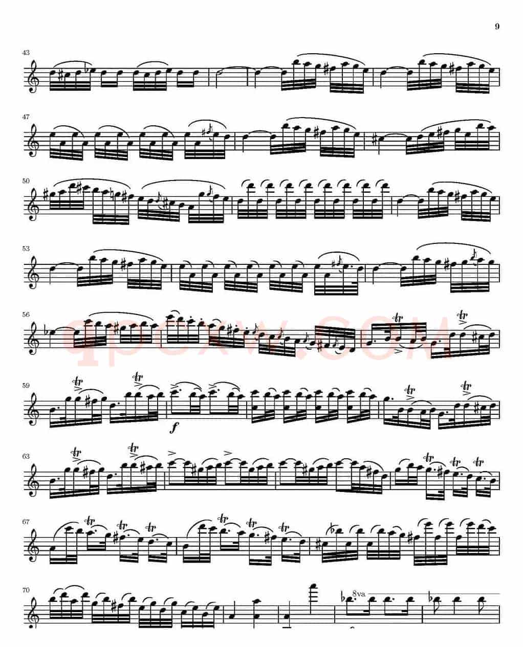 String Quartet nr.18 in E minor（E小调弦乐四重奏）（第一小提琴分谱）